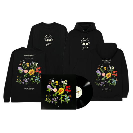 "we" vinyl + hoodie + longsleeve bundle