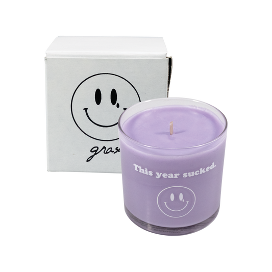 this year sucked candle