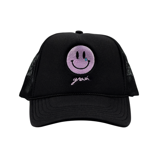 smiley trucker hat